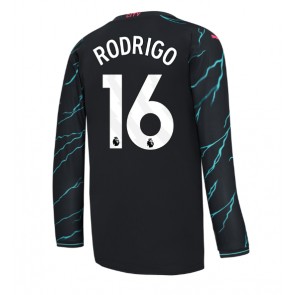 Manchester City Rodri Hernandez #16 Rezervni Dres 2023-24 Dugim Rukavima